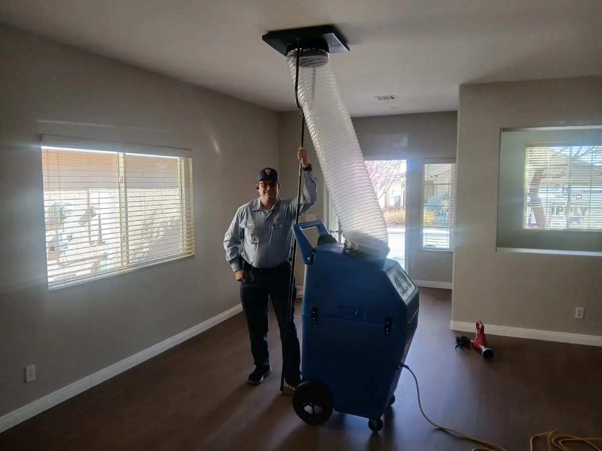 Professional Dryer Vent Cleaning work inside a Pahrump home